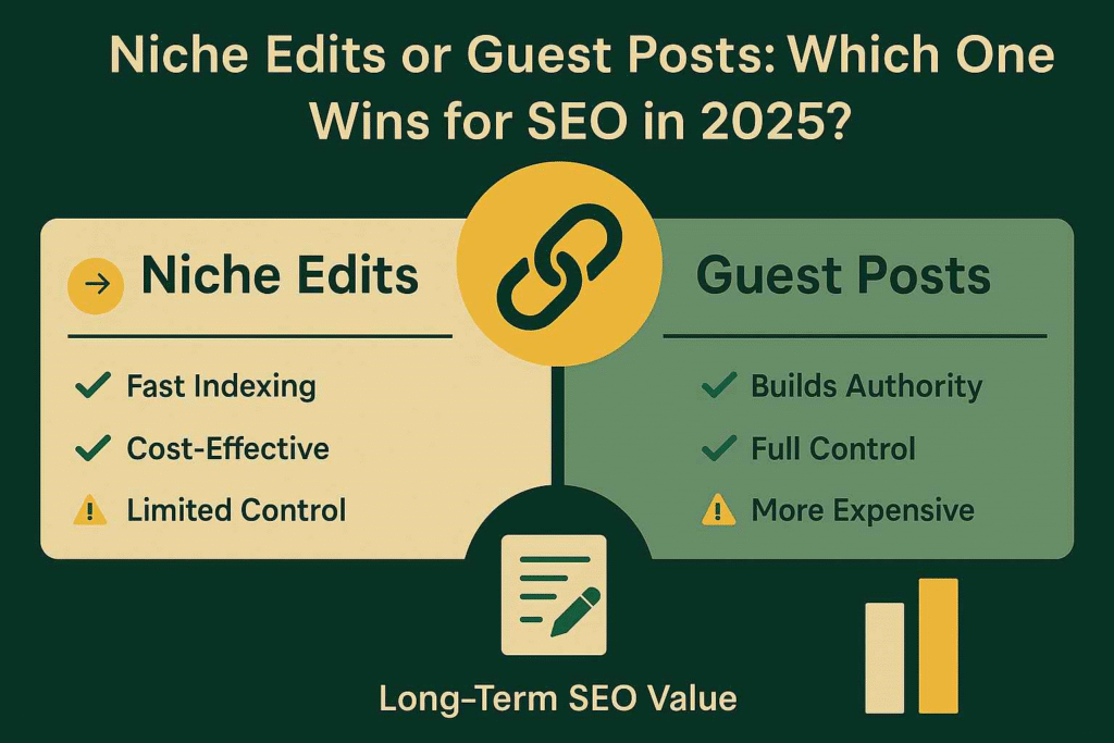 niche edits vs guest posts in 2025.